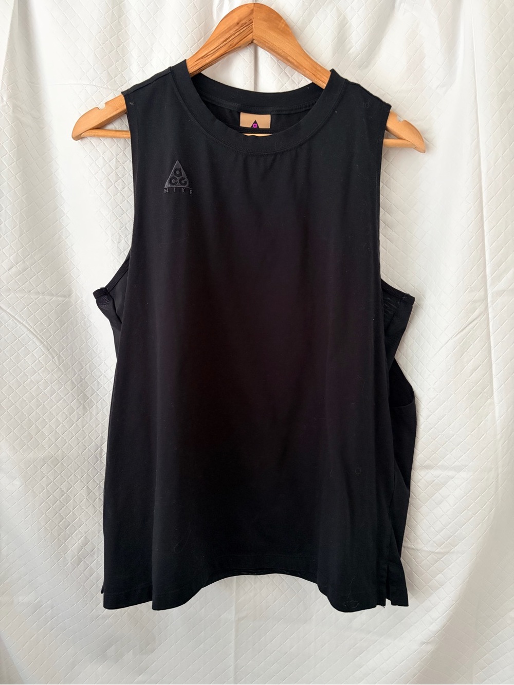 Nike Black Sleeveless Muscle Tee with ACG Logo